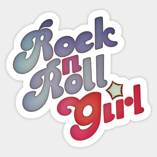 Rock N Roll Girl Purple Darla Sticker